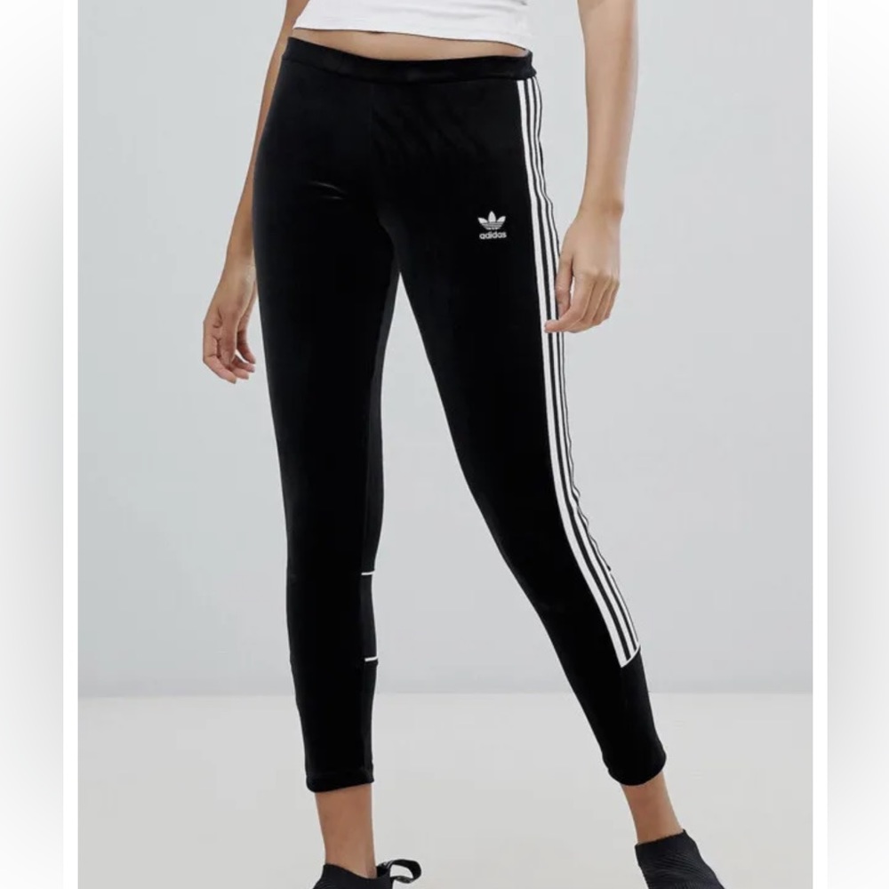 Adidas velvet leggings